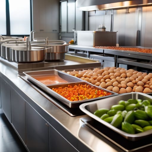 How a commercial kitchen should be laid out.