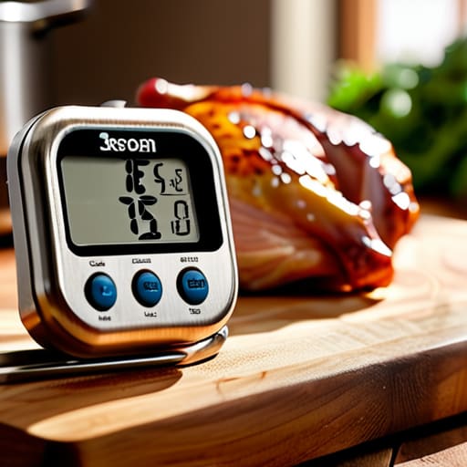 Using The Digital Probe Thermometer for meat.