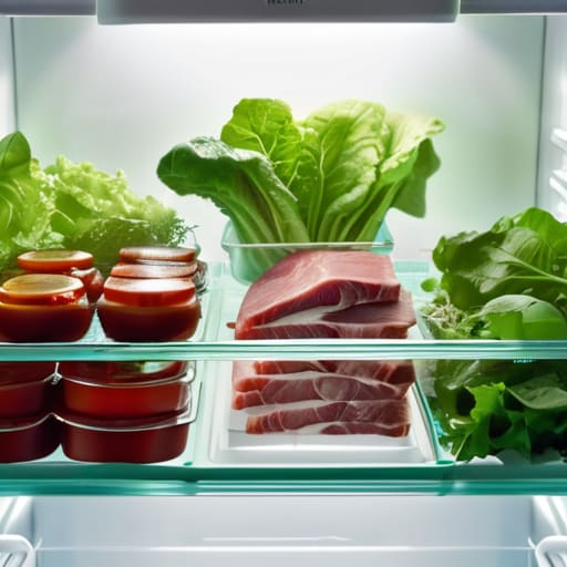 Fridge Order Prevents Drips Onto Salad